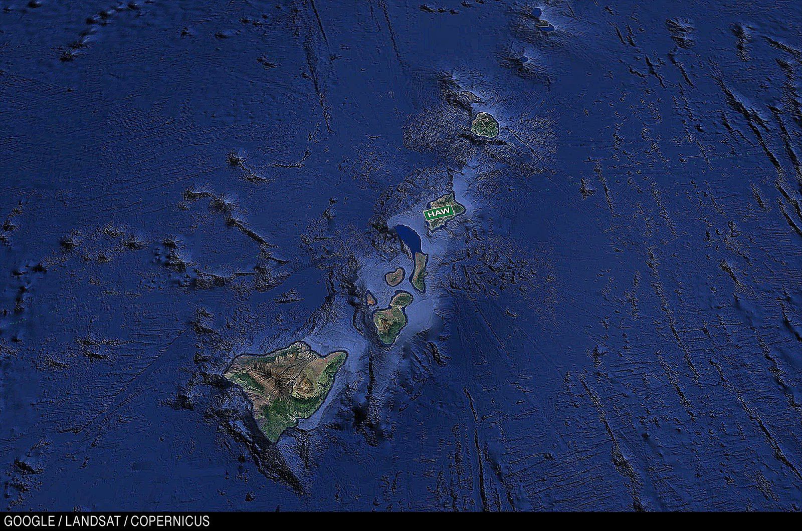 Map of Hawaii, with Hawaii’s stadium highlighted.