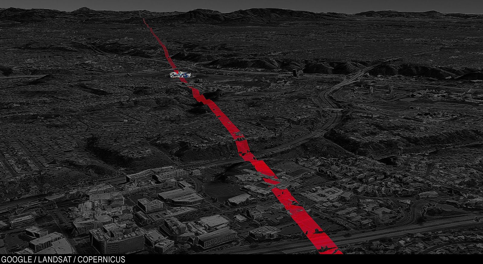 San Diego State’s field as it runs through San Diego.