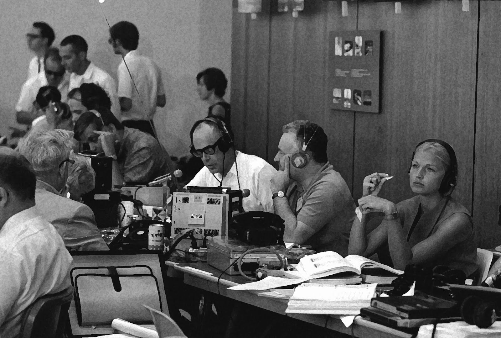 Photo of NASA employees from the 1960s.