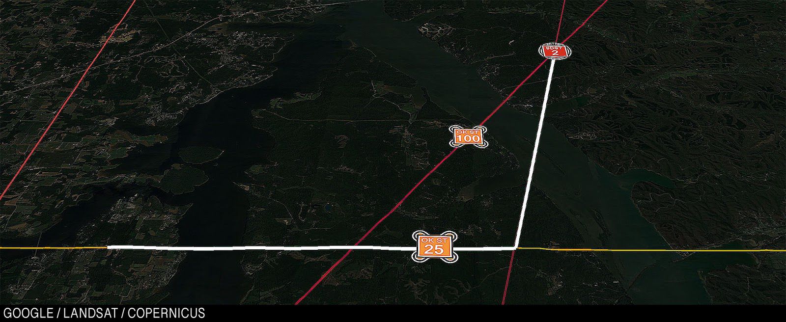 Nick’s proposed route that would take them south on Mississippi State’s field, back to Oklahoma State’s field. The folly of this route is evident, as 25  Oklahoma State players still remain on that field.